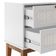 Mesa De Cabeceira Quarto 2 Gavetas Santorini 60 Cm Com Telinha Indiana Branco