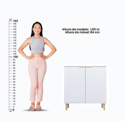 Aparador Buffet Ditália 2 Portas R-632 Branco