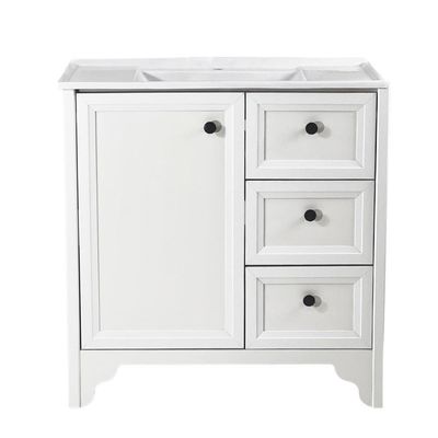 Gabinete Armário Banheiro Ditália Com Pia Bn-05 Branco