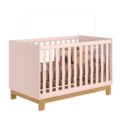 Berço Mini Cama Encanto Slim Rosa Acetinado