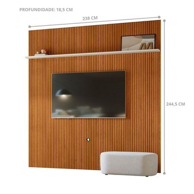 Painel De Teto New Guaporé Cinamomo/off-white