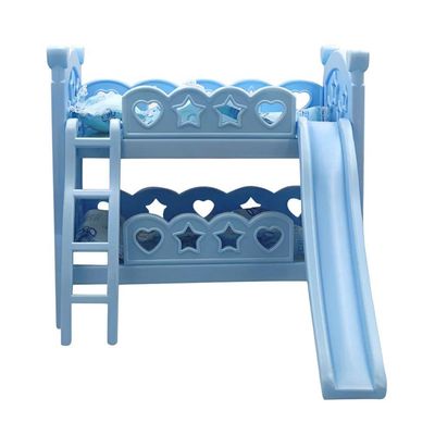 Berço De Brincadeira Com Escorregador Azul Diversão Garantida Infantil