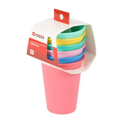 Conjunto de Copos 6 peças Everyday CV244941 Cazza - Item Sortido