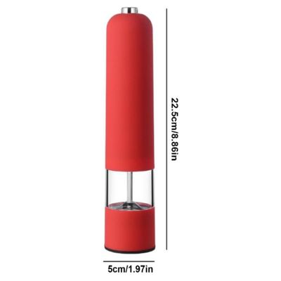 Moedor De Temperos Eletrico Para Sal Pimenta Com Luz Vermelha Chef Gourmet Design Master Vintage Alta Performance
