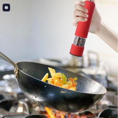 Moedor De Temperos Eletrico Para Sal Pimenta Com Luz Vermelha Chef Gourmet Design Master Vintage Alta Performance