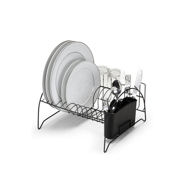 Escorredor de Louça Arthi em Aço Cromado Preto Escorredor de Louça Arthi em Aço Cromado Preto