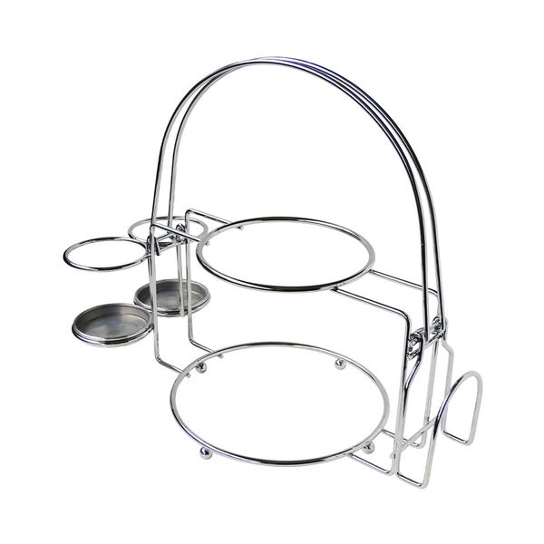 Suporte para Pratos, Talheres e Guardanapos Redondo em Aço Cromado Zanline 1 Unidade Suporte para Pratos, Talheres e Guardanapos Redondo em Aço Cromado Zanline 1 Unidade