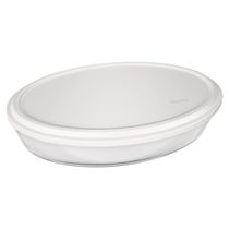 Assadeira Nadir Marinex em Vidro Oval com Tampa 3,2L - Item Sortido