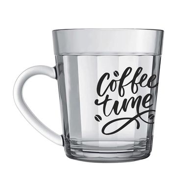 Caneca Americano Vidro Decorado 270ml Sortido Nadir