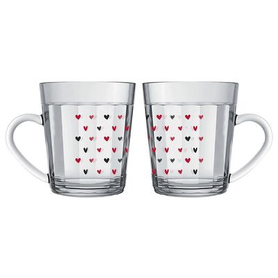 Caneca Nadir Copo Americano em Vidro Love 270ml - Item Sortido