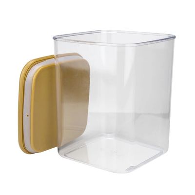 Pote Le Wood em Acrílico Hermético com Tampa Transparente 1,7L