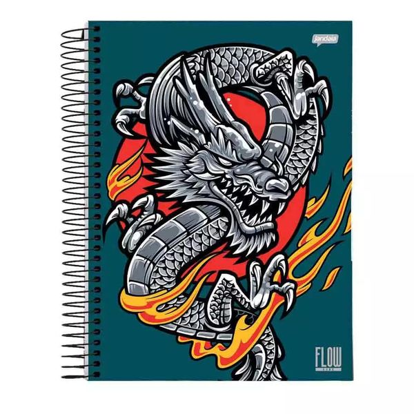 Caderno Universitário Jandaia Flow Espiral Capa Dura 10 Matérias 160 Folhas - Item Sortido Caderno Universitário Jandaia Flow Espiral Capa Dura 10 Matérias 160 Folhas - Item Sortido