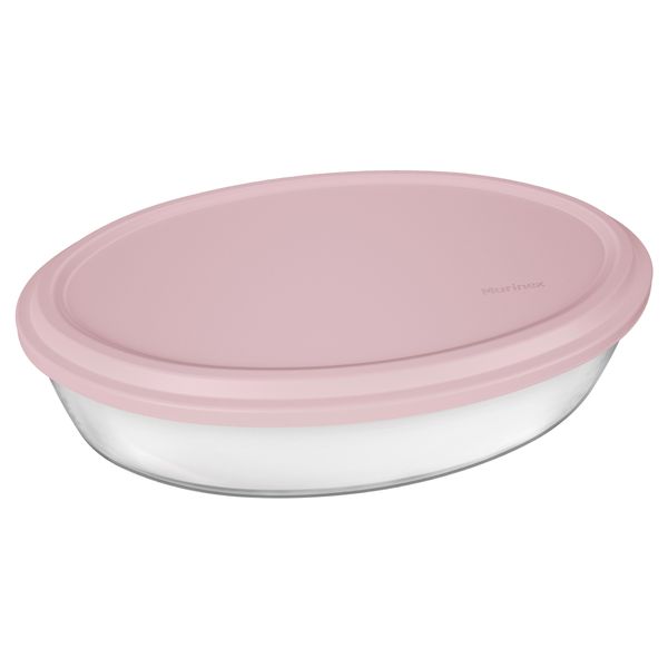 Assadeira Nadir em Vidro Temperado Oval com Tampa 2,4L - Item Sortido Assadeira Nadir em Vidro Temperado Oval com Tampa 2,4L - Item Sortido