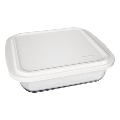 Assadeira Nadir Marinex em Vidro Quadrada com Tampa 1,8L - Item Sortido