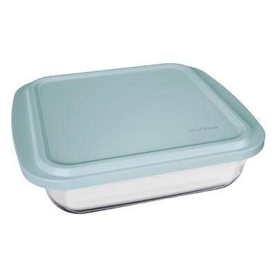 Assadeira Nadir Marinex em Vidro Quadrada com Tampa 1,8L - Item Sortido
