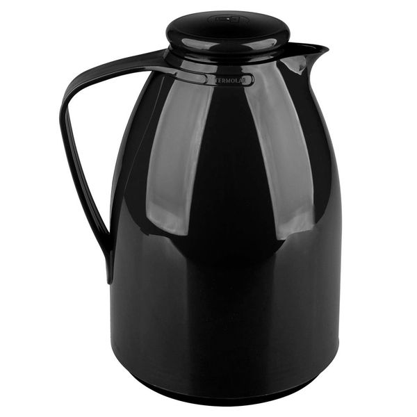 Bule Térmico Termolar Luna Plástico com Infusor Preto 1L Bule Térmico Termolar Plástico Preto 1L
