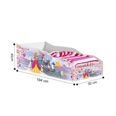 Cama Carro Solteiro Castelo Princesa Com Colchão