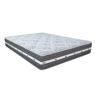 Cama Box Baú Marrom E Colchão Black Graphite Molas Ensacadas Casal 138x188x27 Anjos