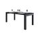 Mesa De Jantar Bronx U 180x90x77cm Brmj9180u Preto Tx - Est.preta Preto Tx/est.preta