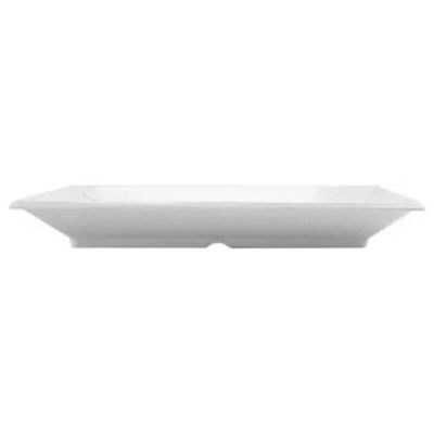 Kit 2 Travessas Melamina Branca 35x22,5cm Wolff Cozinha Bandeja Servir Porções Retangular