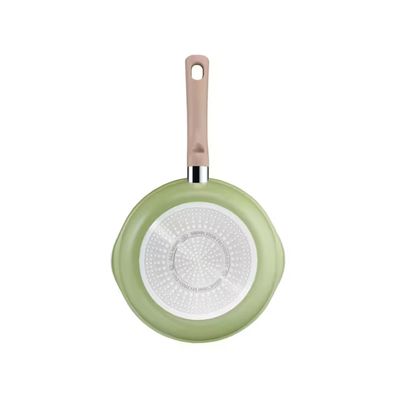 Panela Wok Tefal One Pick Pot 22cm Alumínio Antiaderente Indução Tampa Vidro Verde Verde