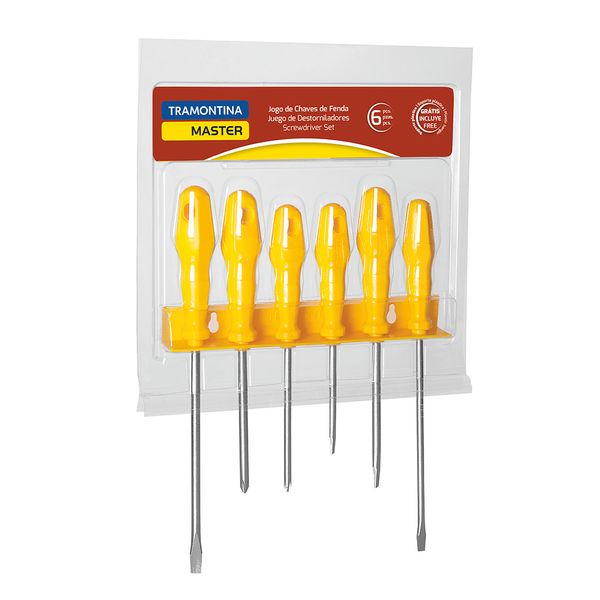 Jogo de Chaves de Fenda Tramontina Master 41516/536 com 6 Peças Jogo de Chaves de Fenda Tramontina Master 41516/536 com 6 Peças