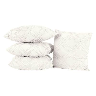 Almofadas Cheias Aveline 45cm X 45cm 04 Peças - Off White - performance superior