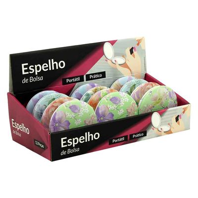 Espelho de Bolsa Redondo Imporiente Dupla Face 7,5cm