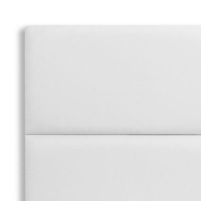 Cabeceira Casal Kit 6 Placas Modelo Retangular - Courino Branco