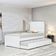 Cama Bibox Solteiro Luiza Branca Com 02 Colchões