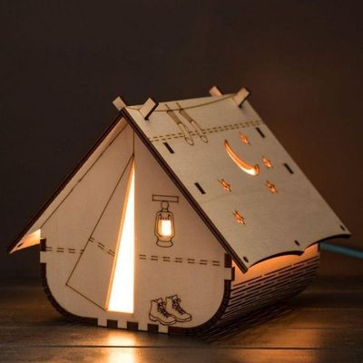 Abajur Casinha De Mesa
