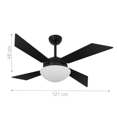 Ventilador De Teto Volare Tech Preto 220V