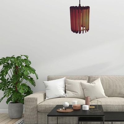 Luminária Teto Tipo Pendente Quito Mdf - Completa Cor: Marrom