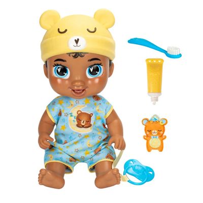 Boneca Baby Alive Pequenos Sonhos Snoozer Bear Bebê de Cabelos Pretos