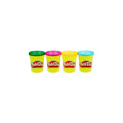 Kit de Massa de Modelar Playdoh Hasbro com 4 Unidades - Item Sortido
