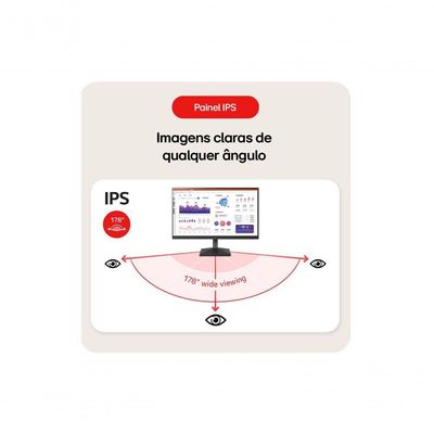 Monitor LG 24 IPS Full HD 100Hz HDMI Ajuste de Inclinação 24MS500-B