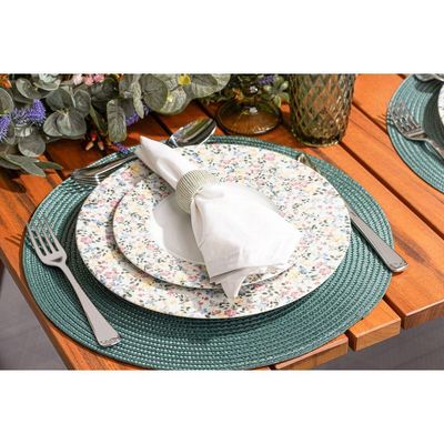 Aparelho De Jantar Tramontina Dalina Em Porcelana Decorada 30 Peças Jogo De Pratos Especial Tramontina