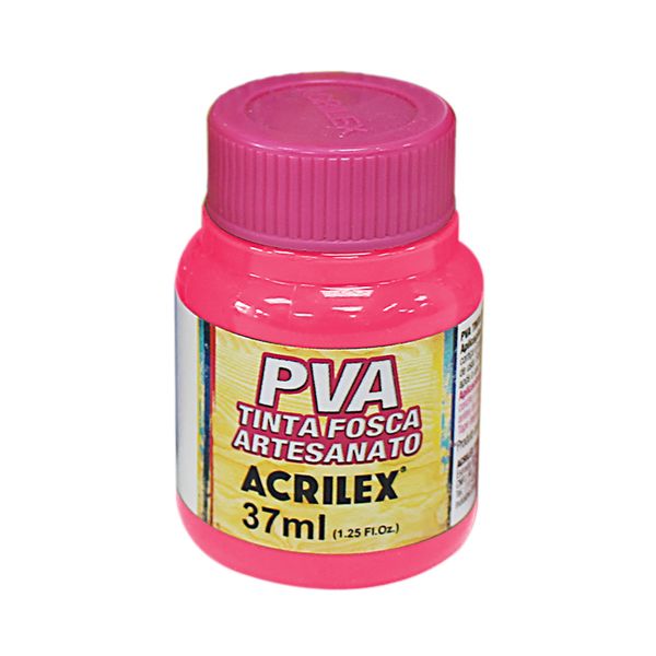 Tinta Pva Fosca para Artesanato 37ml Rosa Escuro Tinta Pva Fosca para Artesanato 37ml Rosa Escuro