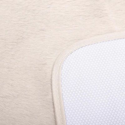 Tapete Antiderrapante Buettner Toque Pele de Coelho Rabbit 40cmx60cm Palha