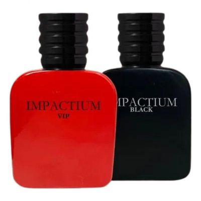 Perfume Com Ferormônio Impactium Vip + Black Men 50ml
