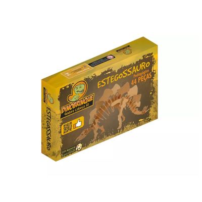 Quebra-Cabeça 3D Estegossauro 44 Peças - Dinobrinque