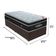 Cama Box Baú Solteiro Colchão Ortobom Elegant Mola Ensacada Marrom