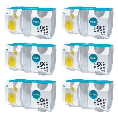 Kit 36 Copos Nadir Oca Long Drink de Vidro Liso 300ml