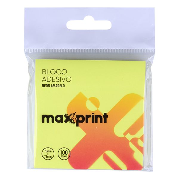 Bloco Adesivo Neon AM 76mmx76mm 743344 Bloco Adesivo Neon AM 76mmx76mm 743344