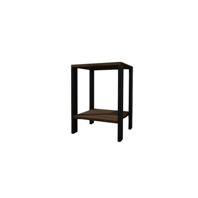 Mesa De Cabeceira Mesa De Apoio Mesa Auxiliar Mesa Lateral Preto Com Amadeirado Escuro