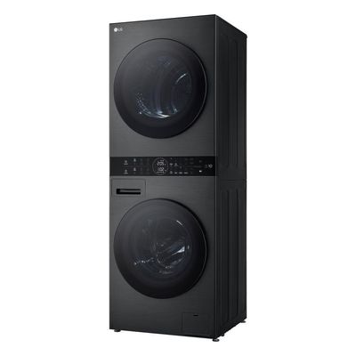 Lava e Seca Torre WashTower 14kg Black Inox 127V