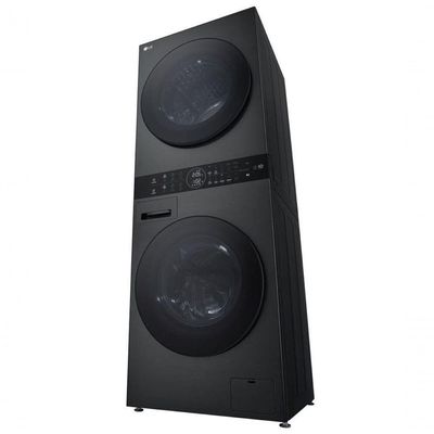 Lava e Seca Torre WashTower 14kg Black Inox 127V