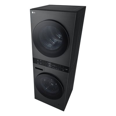Lava e Seca Torre WashTower 14kg Black Inox 127V
