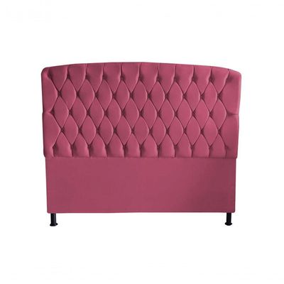 Kit Dubaí Cabeceira De Cama Box Casal E Recamier Baú Solteiro 90 Cm Suede Rosa Bebê Do Lar Móveis