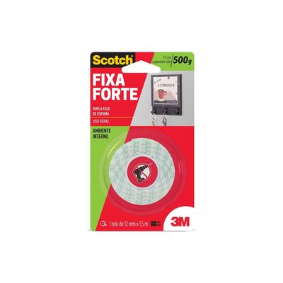 Fita Dupla Face 3M Fixa Forte Esp Int 12Mmx1,5M 109 Blister